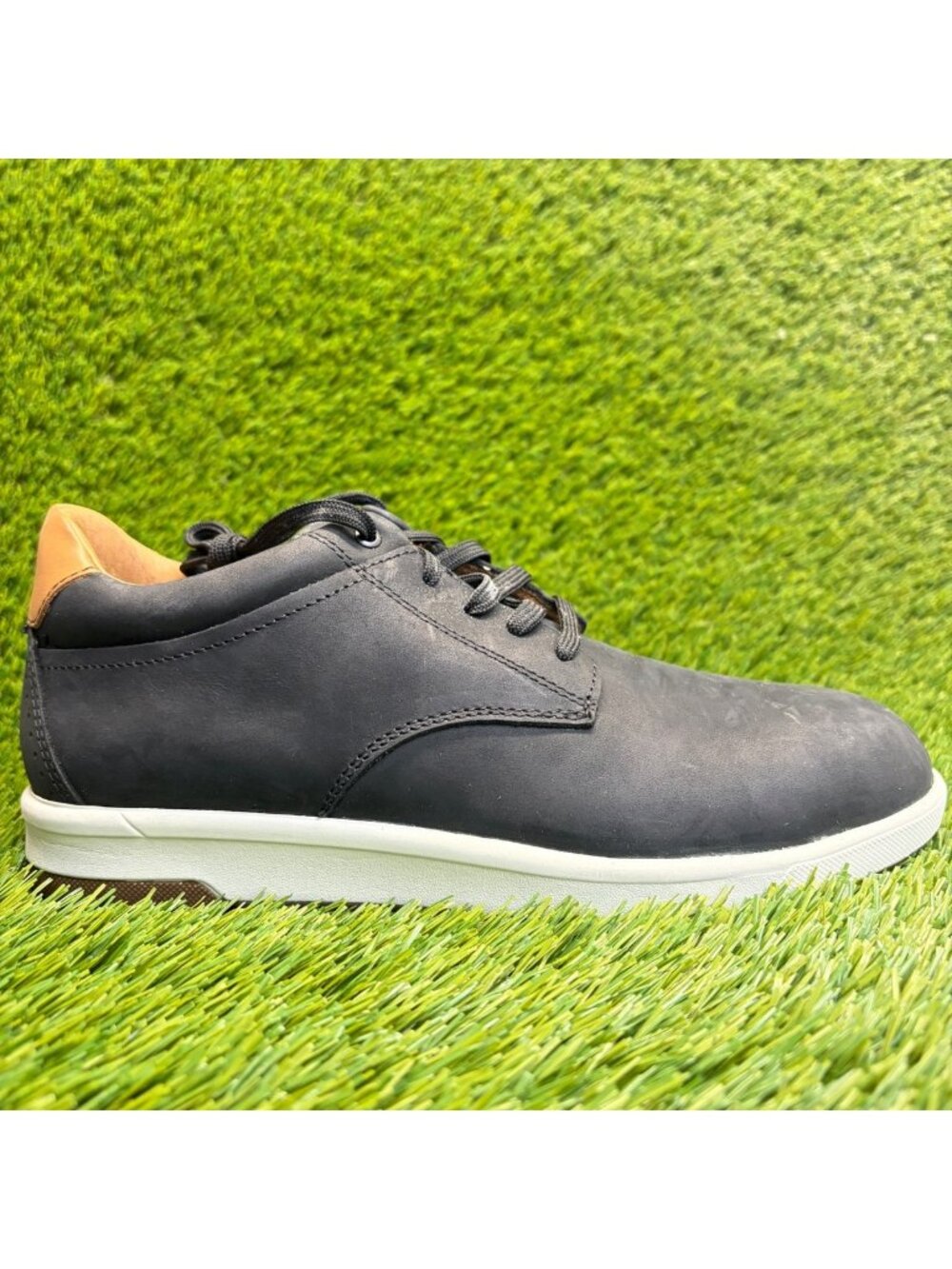 Florsheim Crossover Mens Size 8.5 Black Steel Plain Toe Safety Oxford Work Shoes